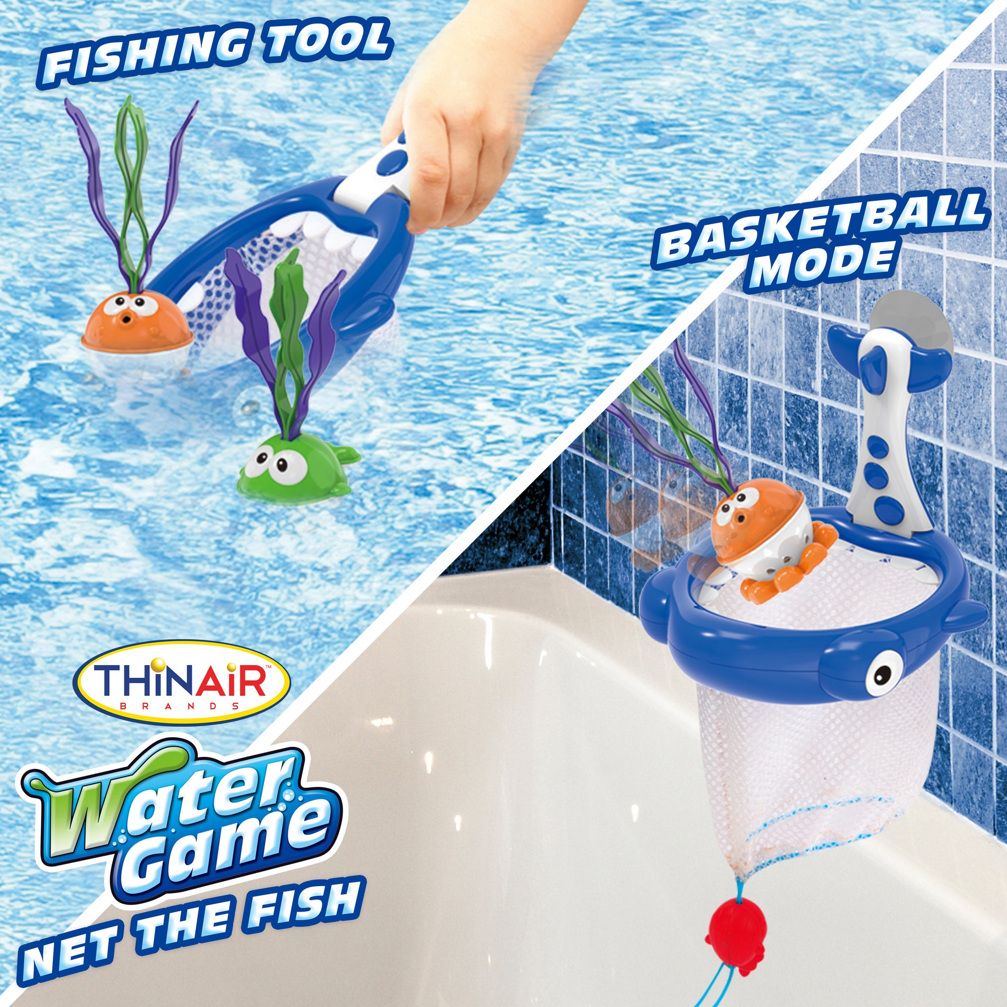 Scooba Duck Shark Net & Fish Water Game - Colorful Bath & Pool Fun for Ages 3+ - Image 5