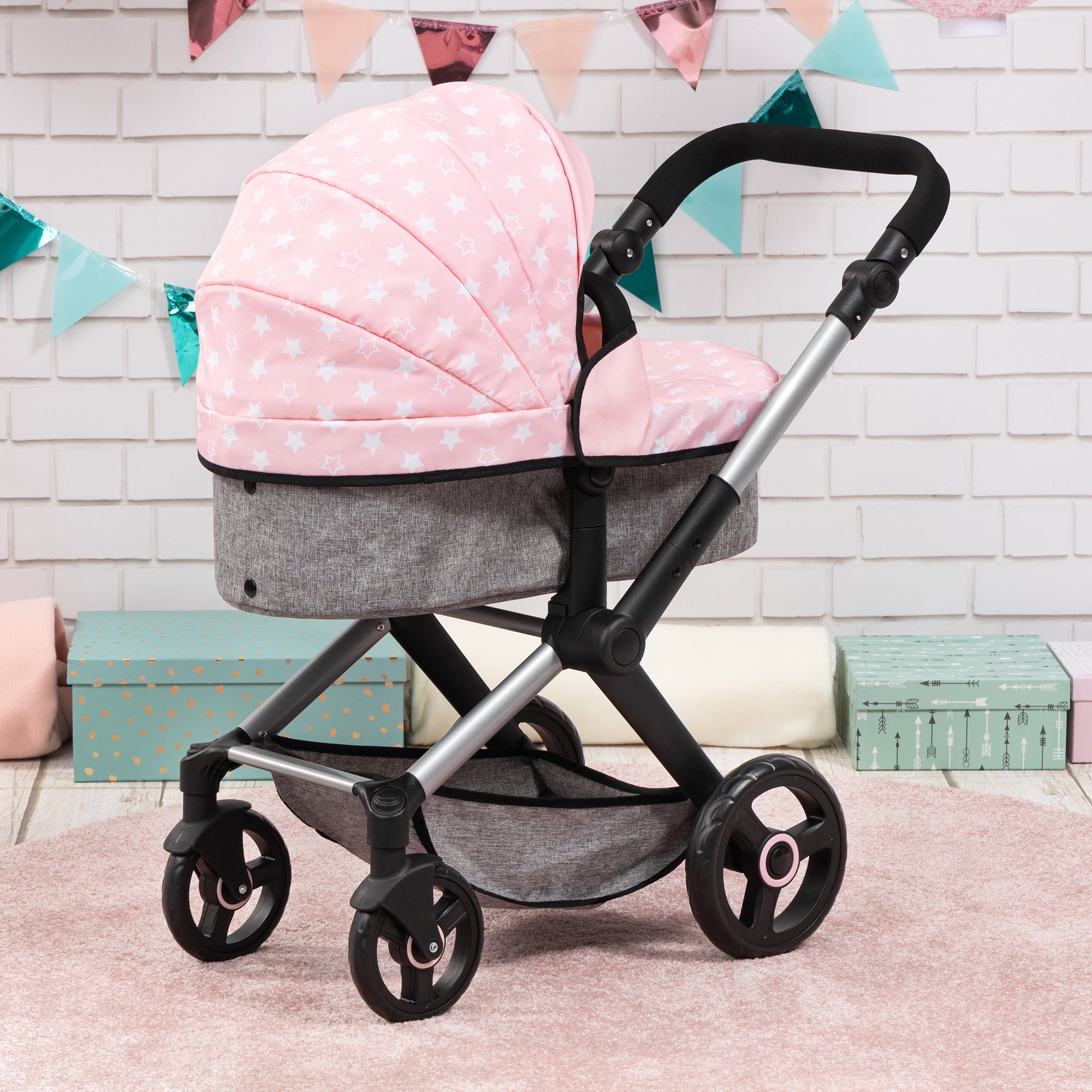 Bayer Design Doll Pram Xeo, Convertible Pushchair & Stroller, Multi-Color Choices - Image 2