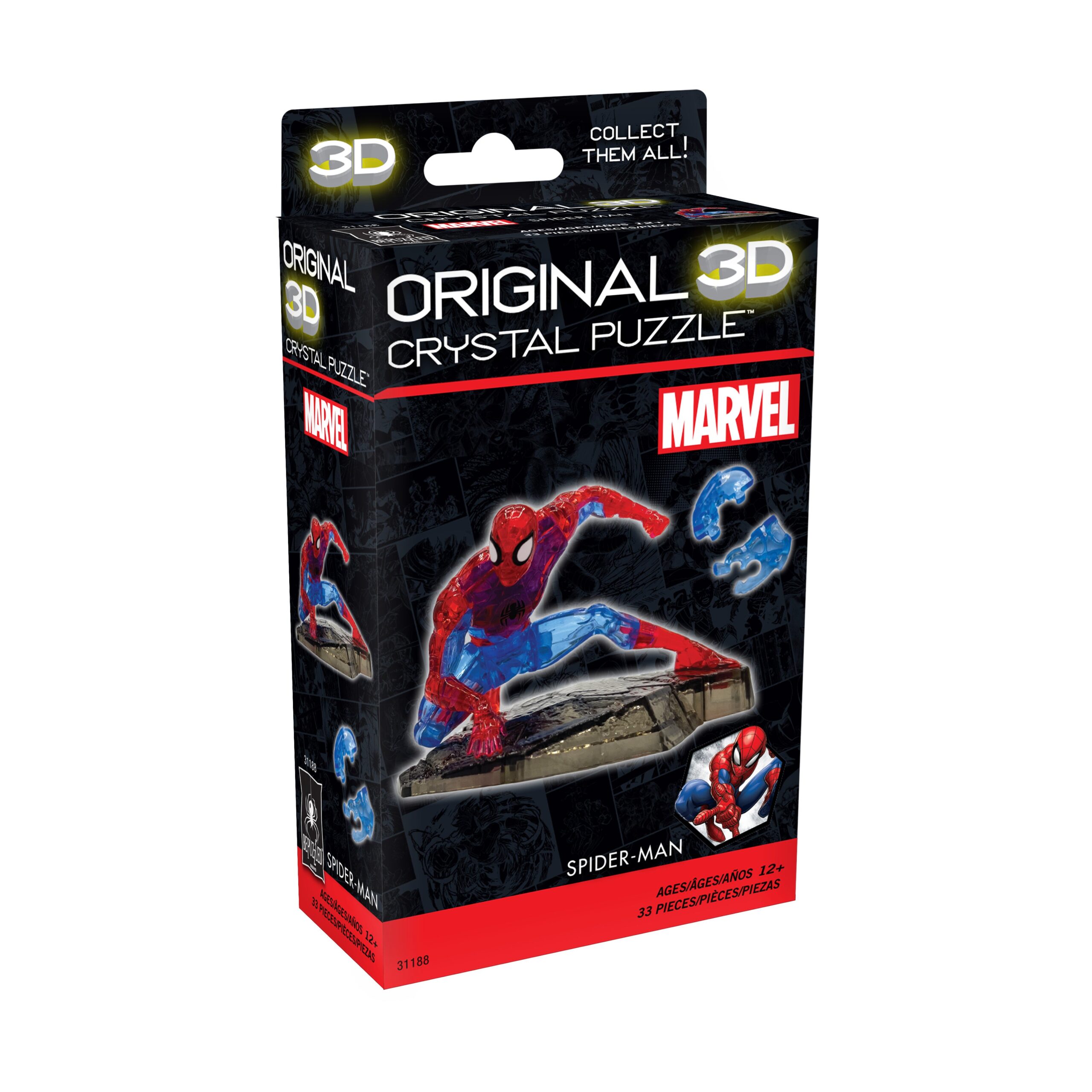 Marvel Spider-Man 3D Crystal Puzzle - 33 Piece Set - Image 2