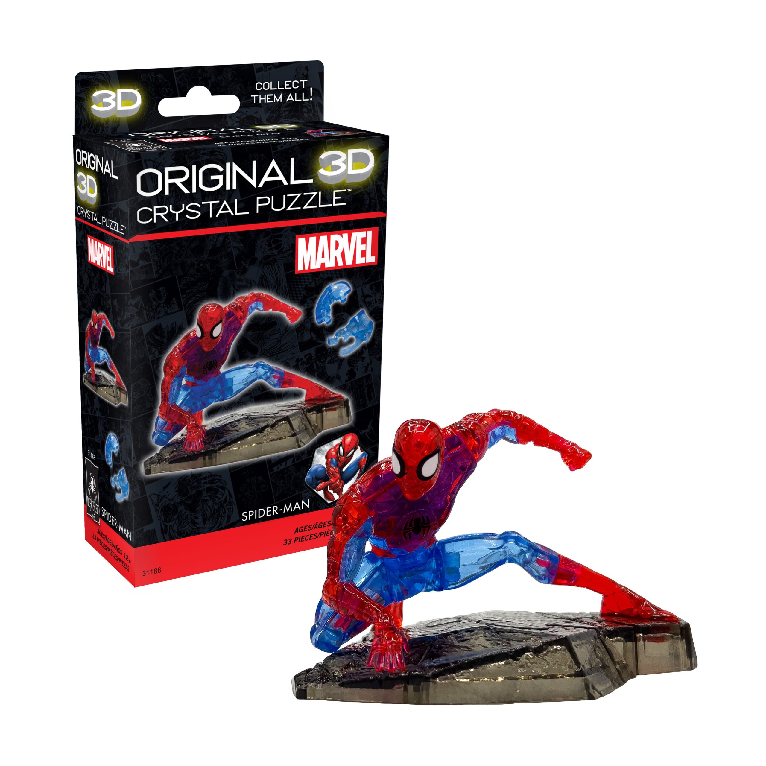 Marvel Spider-Man 3D Crystal Puzzle - 33 Piece Set - Image 4