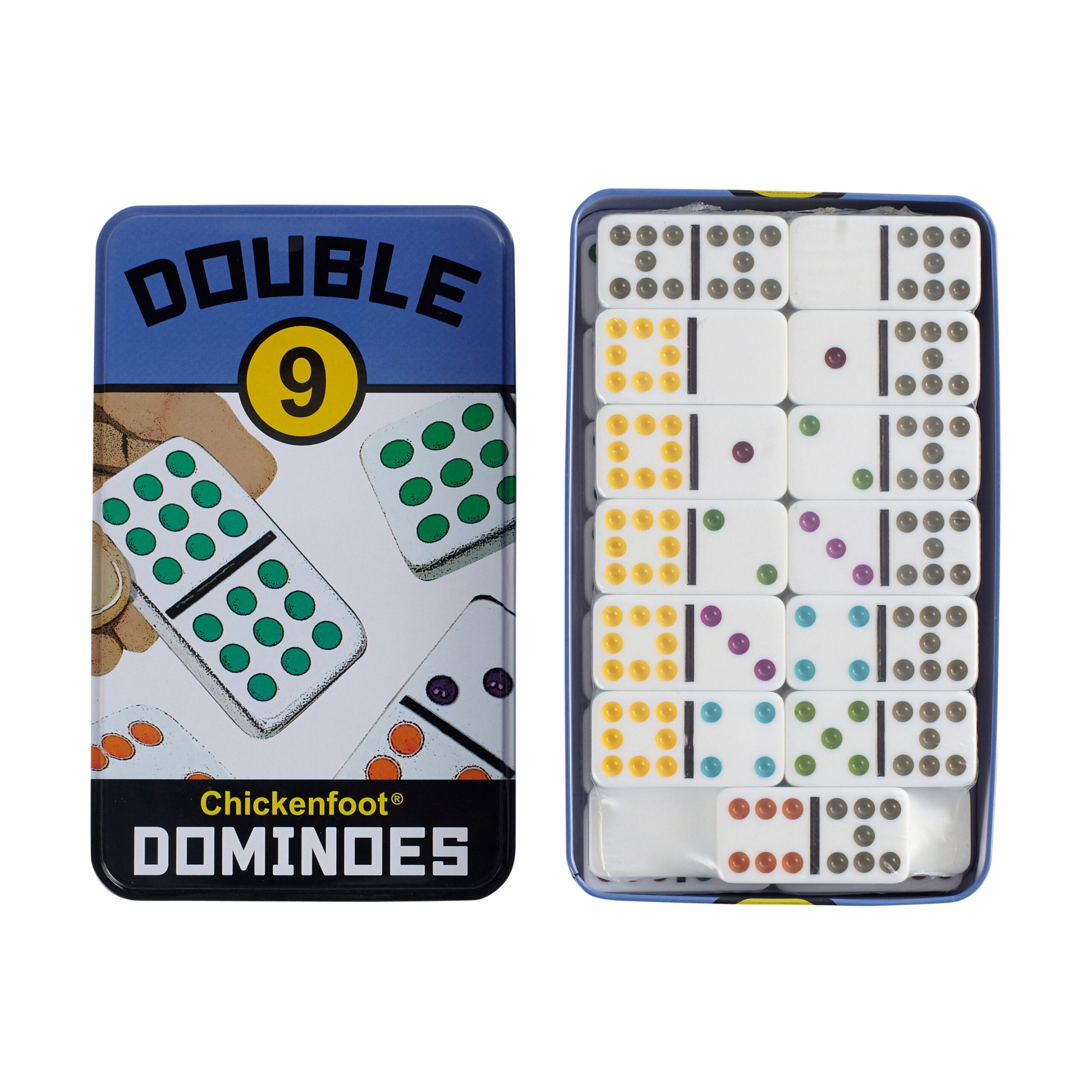 Double 9 Chickenfoot Professional Dominoes Game Set - Image 4