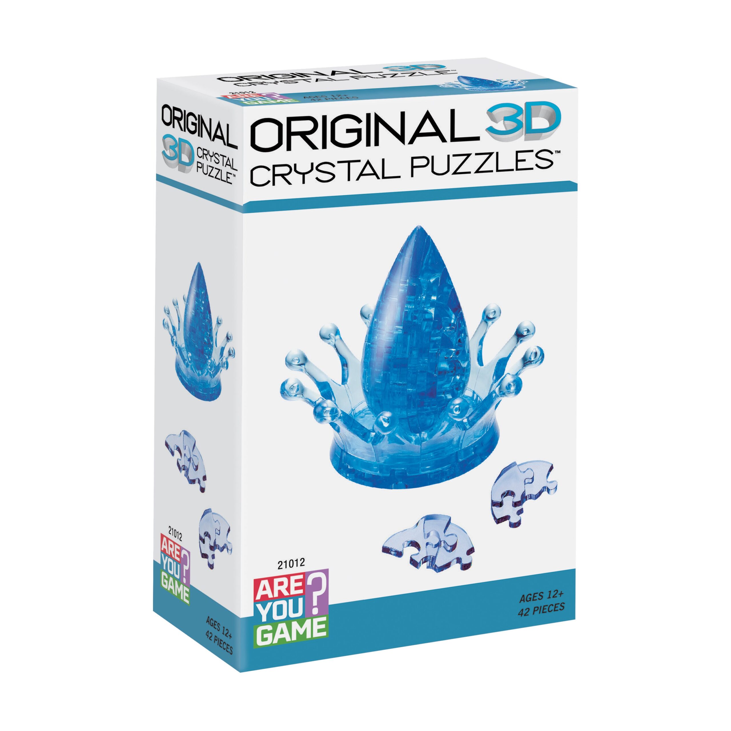 Aqua Gleam 3D Crystal Puzzle - Water Crown: 42 Pcs - Image 2