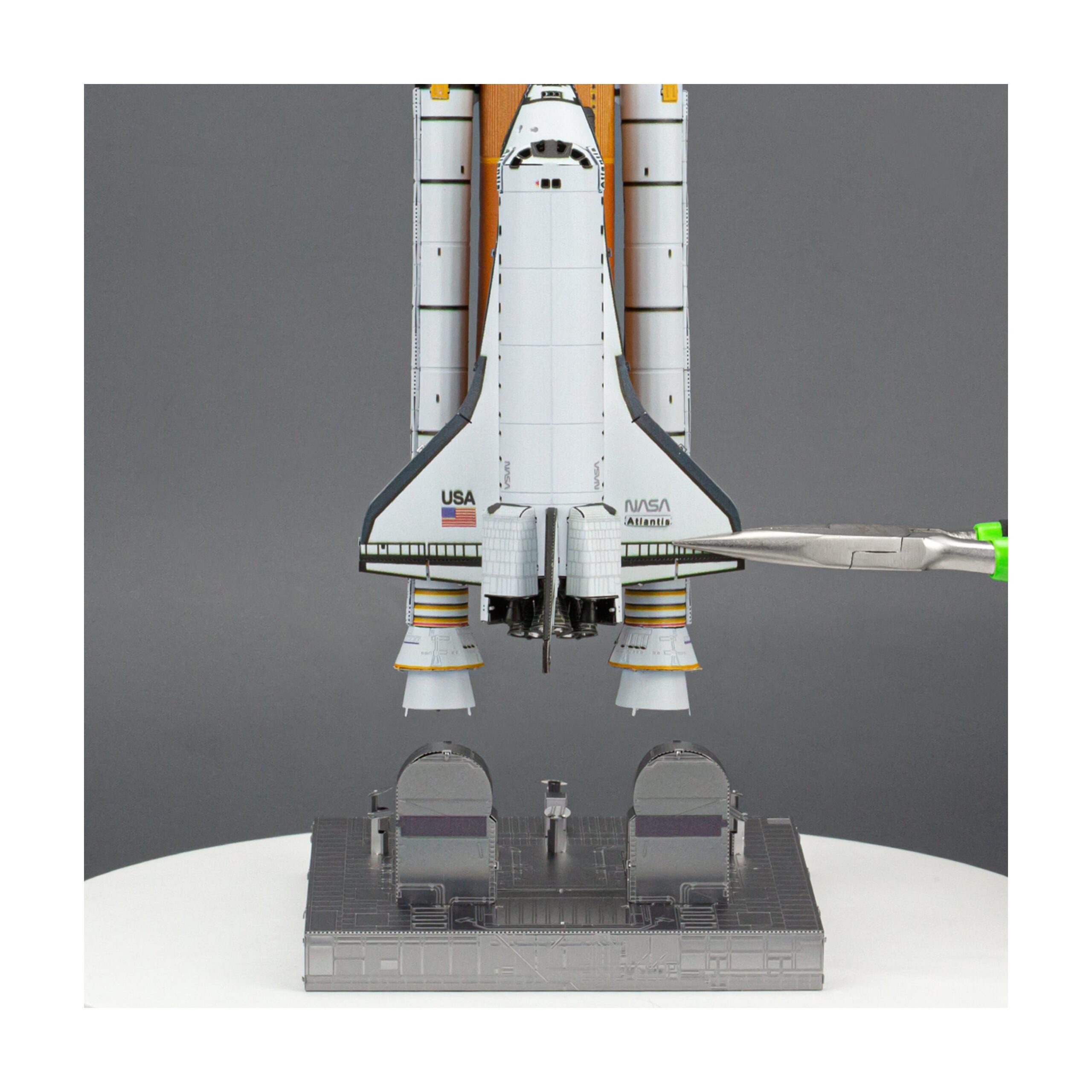 Metal Earth ICONX 3D Space Shuttle Launch Metal Model Kit - Image 4