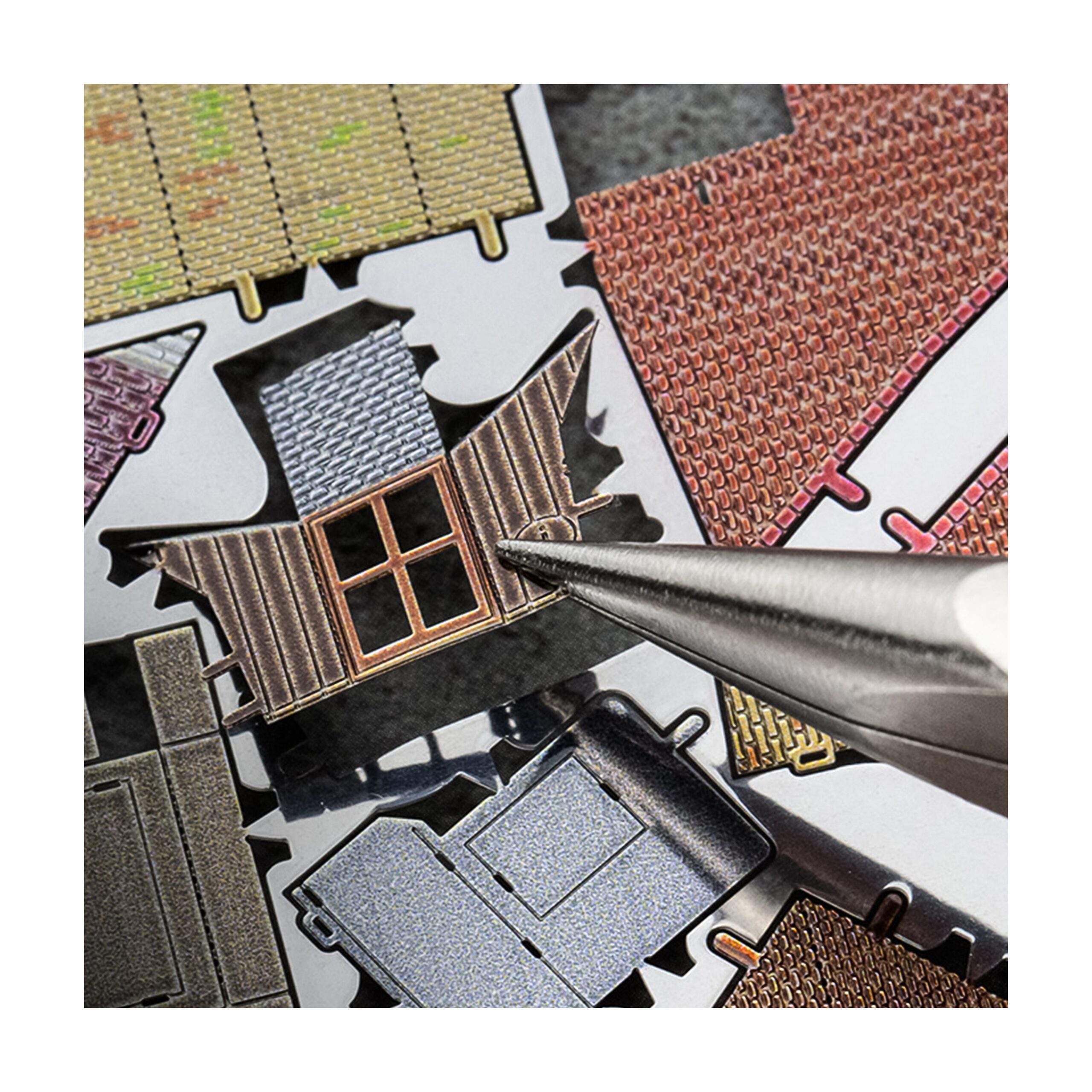 Metal Earth 3D Metal Model Kit - Harry Potter The Burrow in Color - Image 4