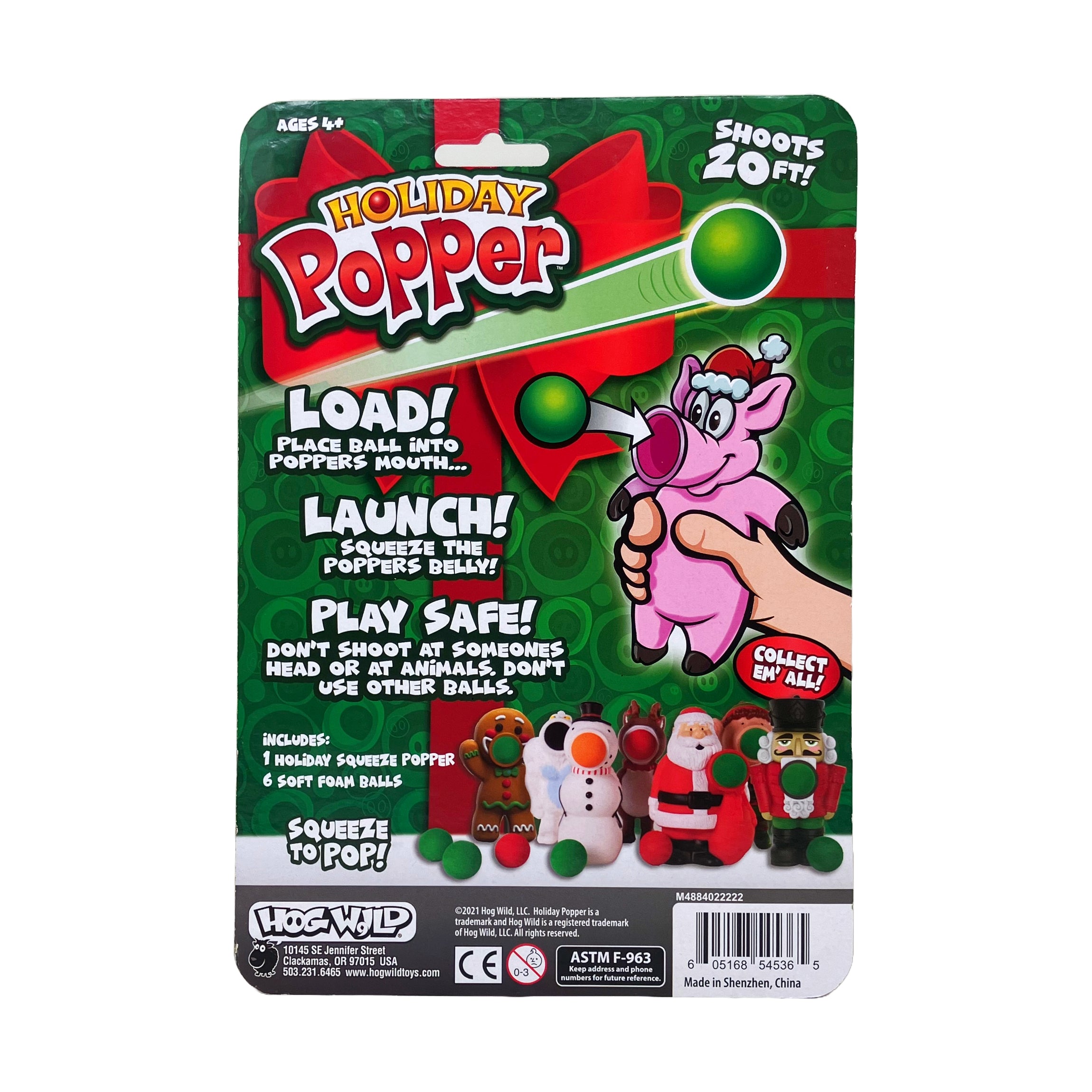 Holiday Popper - Nutcracker: Festive Foam Ball Launcher - Image 3