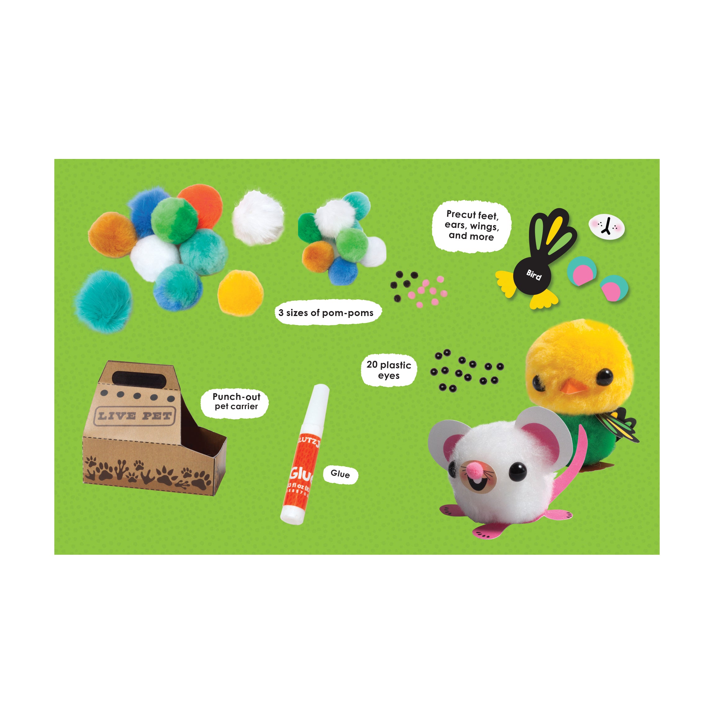 Klutz Jr. My Pom-Pom Pet Shop Craft Kit - Image 5