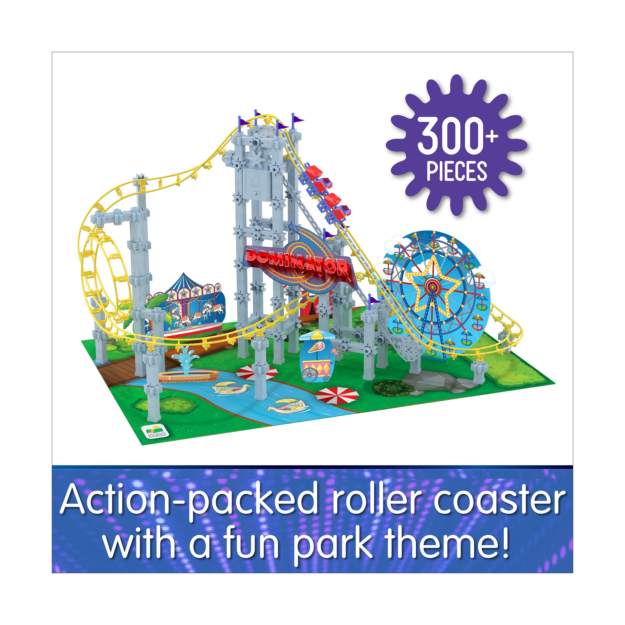 Techno Trax Dominator Roller Coaster Building Set - 346 Pieces - Image 4