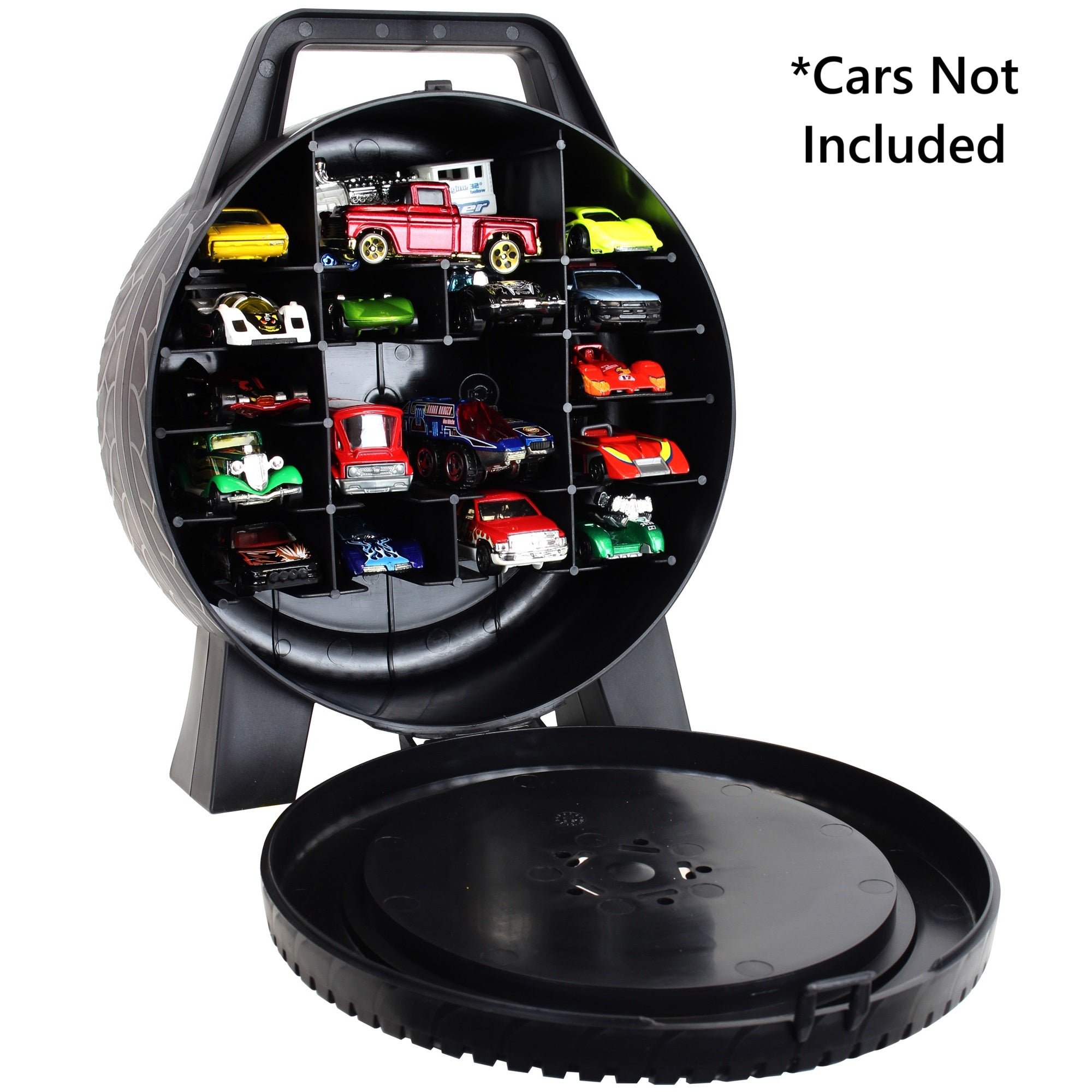 Mattel Hot Wheels 30-Car Portable Storage Case ?C Wheel-Shaped 1:64 Scale Organizer - Image 4
