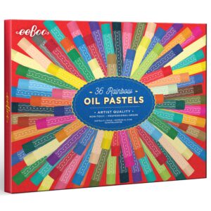 eeBoo Artist Collection Vibrant Oil Pastels Set - Rainbow 36 Colors